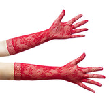 Long Fishnet Lace Lingerie Gloves