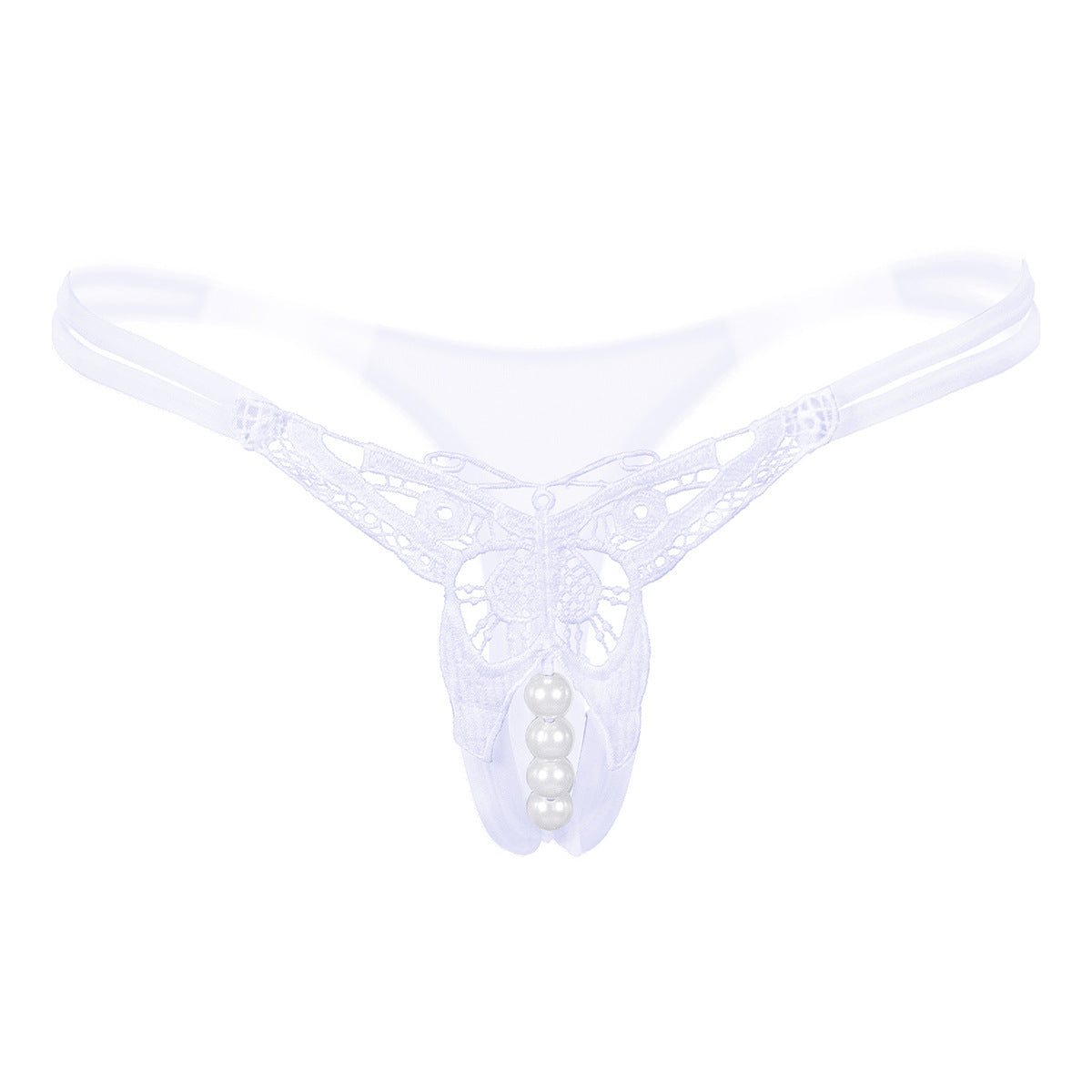 Double Band Butterfly Pearl Thong - Theone Apparel