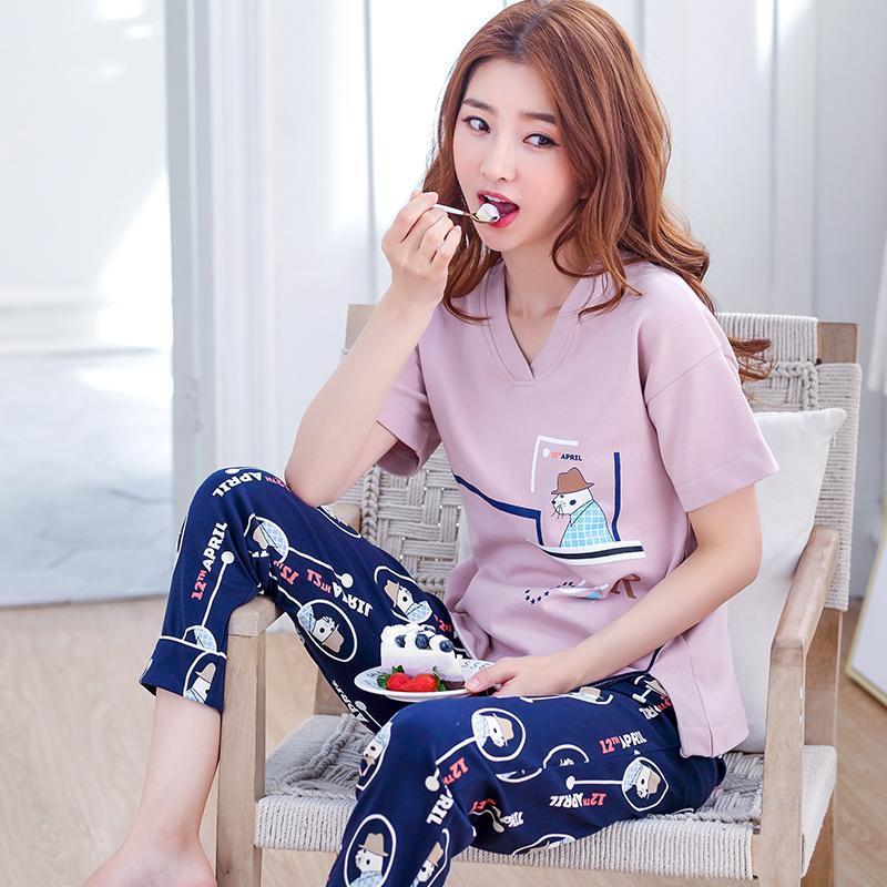 Comfy Dog Print Pajama Set - Theone Apparel