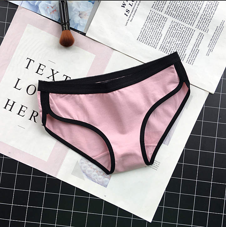 Cotton Soft Solid Colored Cotton Panties-Pink-Theone Apparel