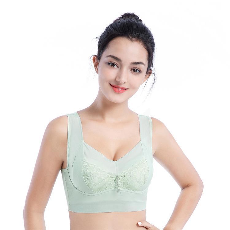 Exquisite Longline Lace Wireless Bra