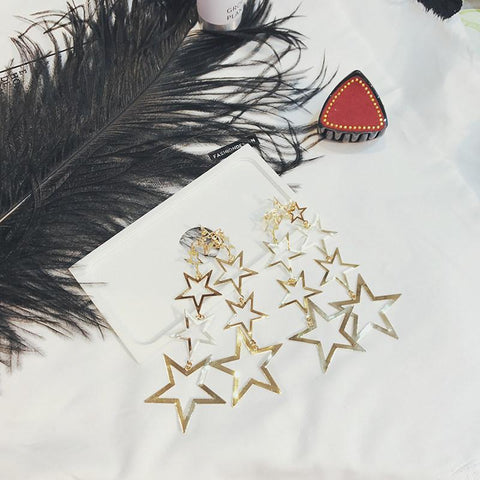 Goldie Star Spectacle Dangler Earrings - Theone Apparel