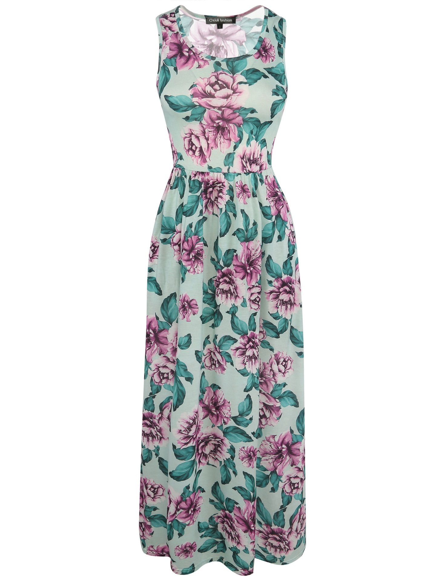 Bloemschep tank Maxi -jurk