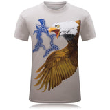 Lightning Strikes Eagle Flies USA Camiseta
