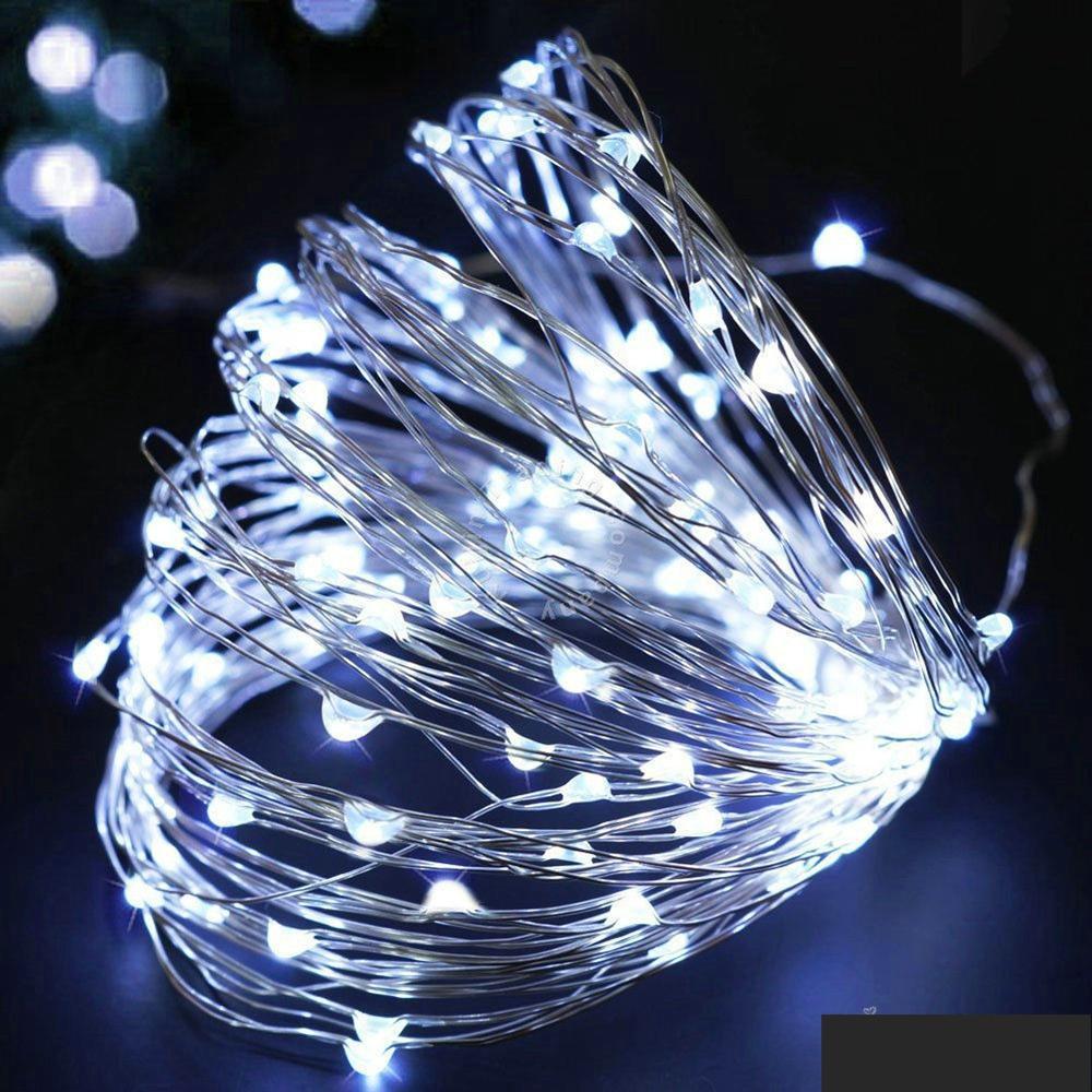 LED Copper Wire Battery Powered Lights-White-Theone Apparel