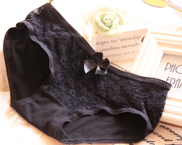 Lace Front Comfy Hipster Panty-Black-Theone Apparel