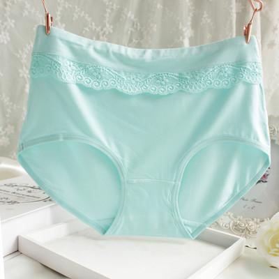 Lace Ruffle Nude High Rise Panty-Light Blue-Theone Apparel