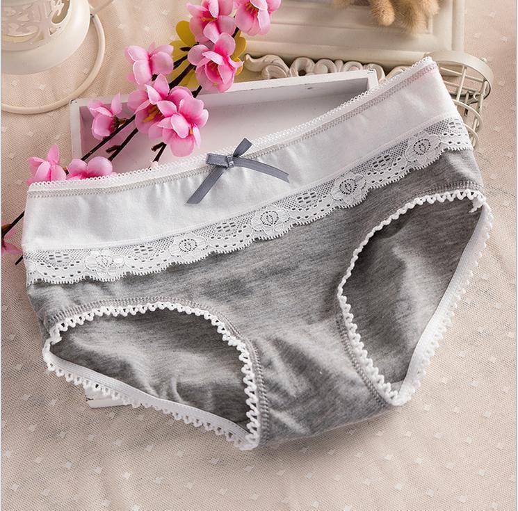 Laced Black and White Hipster Panty-Gray-Theone Apparel