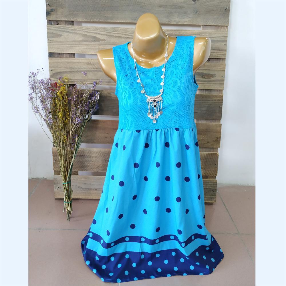 Vestido de verano sin tirantes Lacy Dots