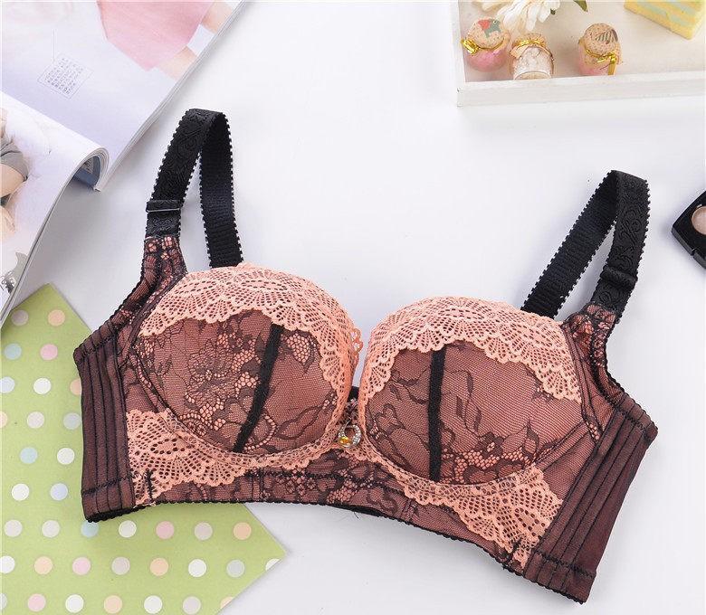 Lacy Overlay Bandeau Fashion Bra - Theone Apparel