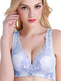 Embroidered Fashion Bra with Dangling Gem - Theone Apparel