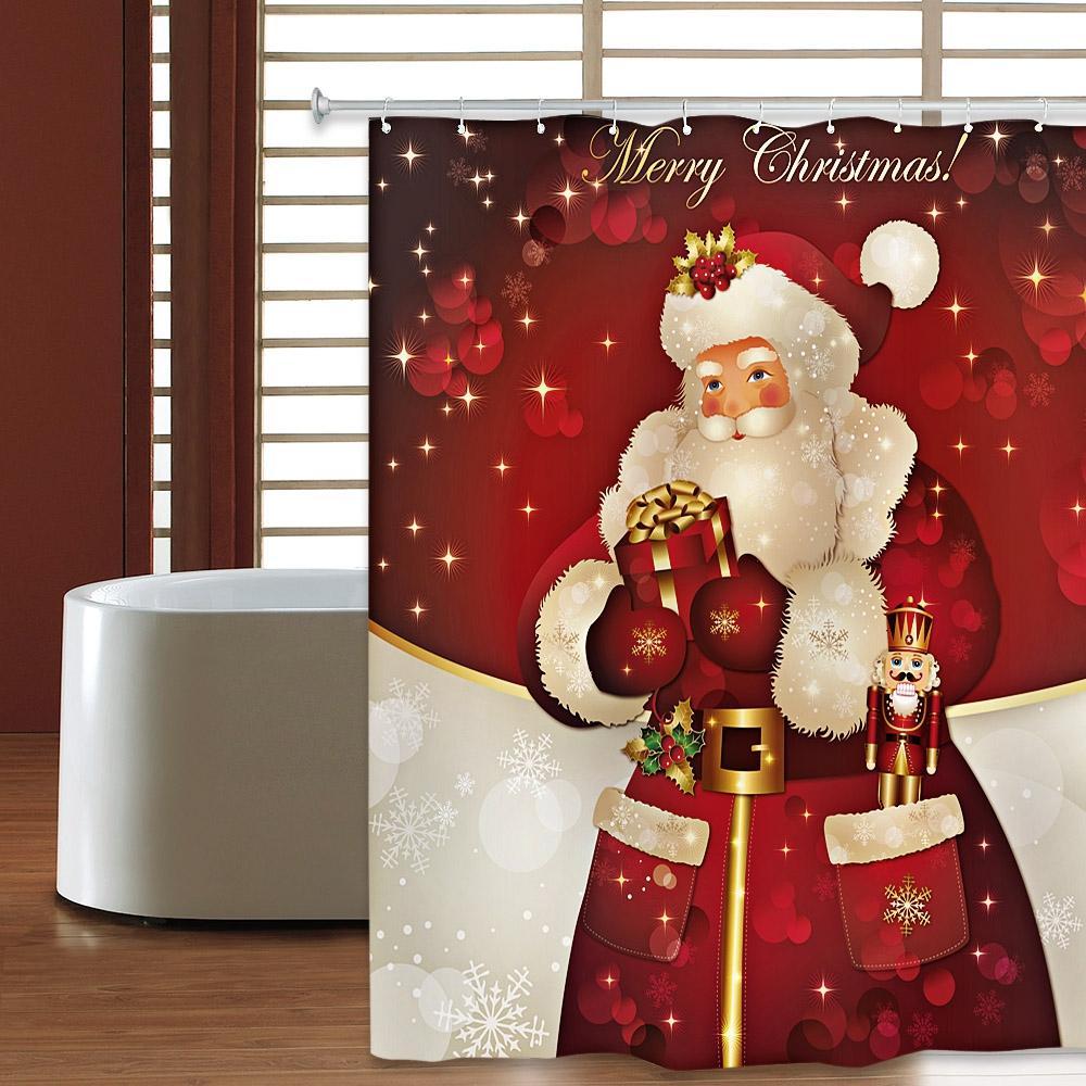 Merry Christmas Santa Shower Curtain