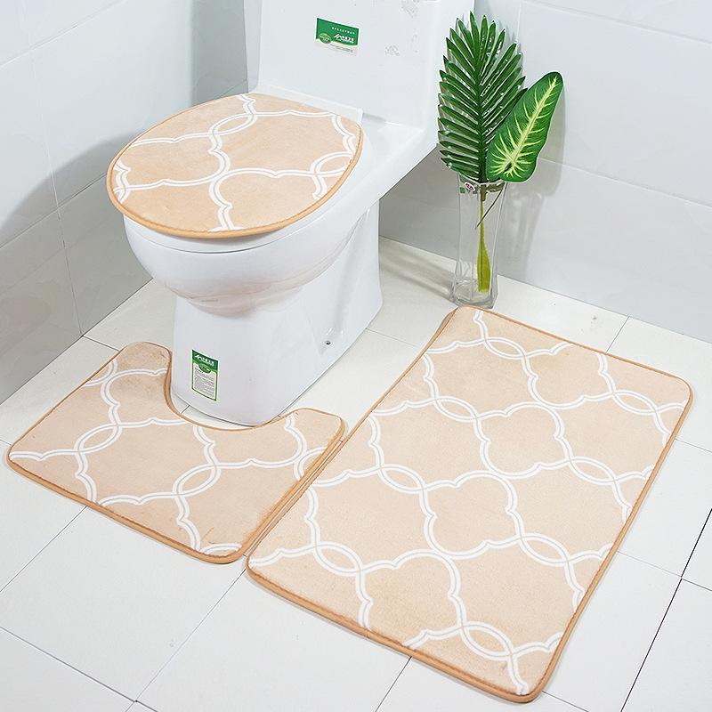 Modern Greek Link Bath Mat Set