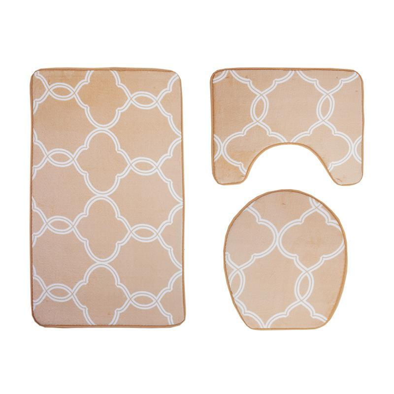 Modern Greek Link Bath Mat Set