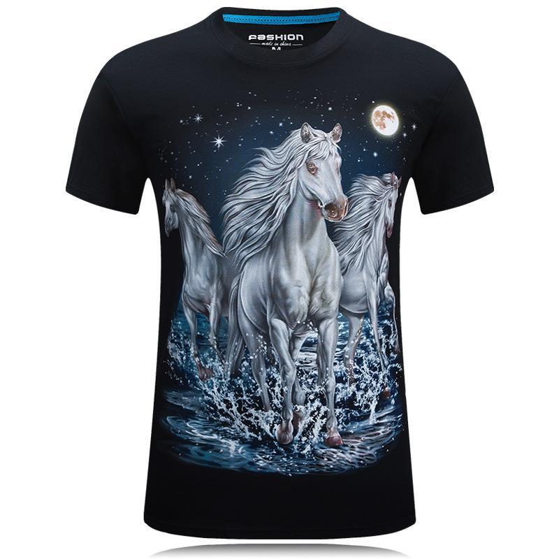 Moonlight Magic White Horse Shirt