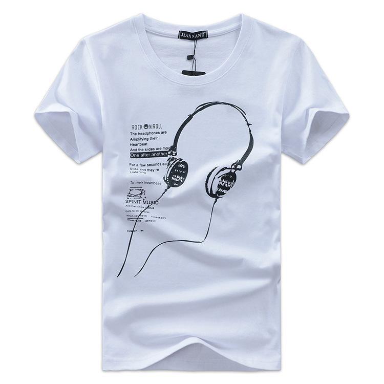 Muziek is een hoofdtelefoonshirt van het leven