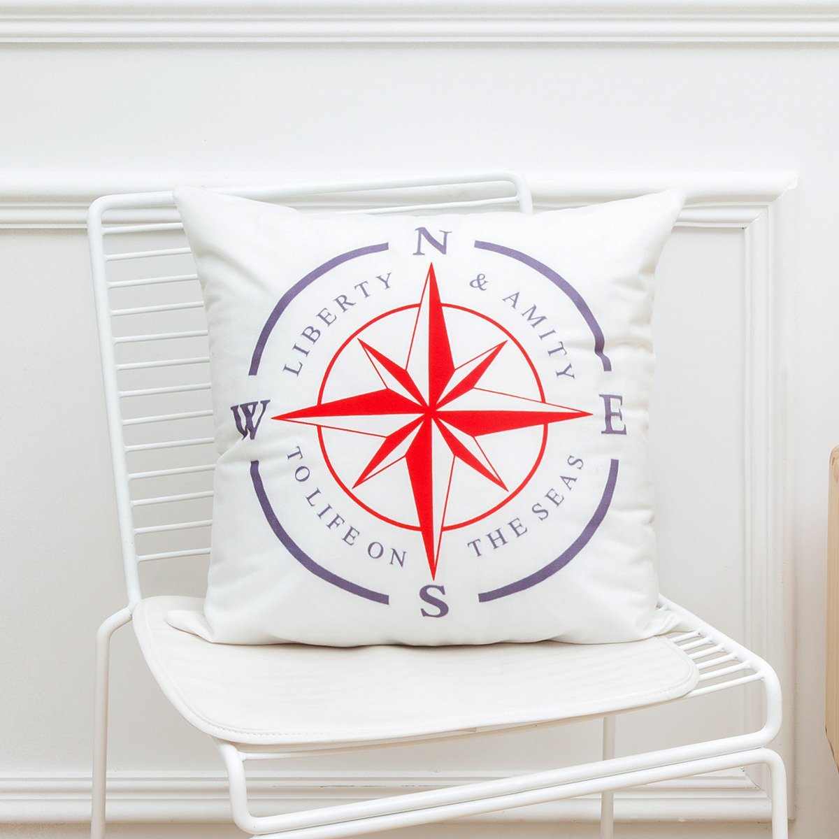 Nautical Navy Inspired Pillow Covers-601-0020-S6-Theone Apparel