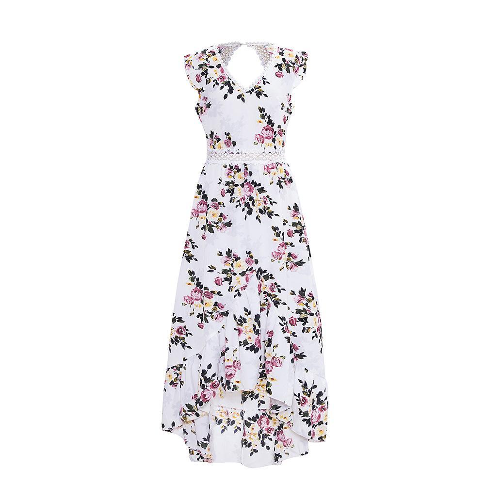 Buka Back Bohemian Floral Dress