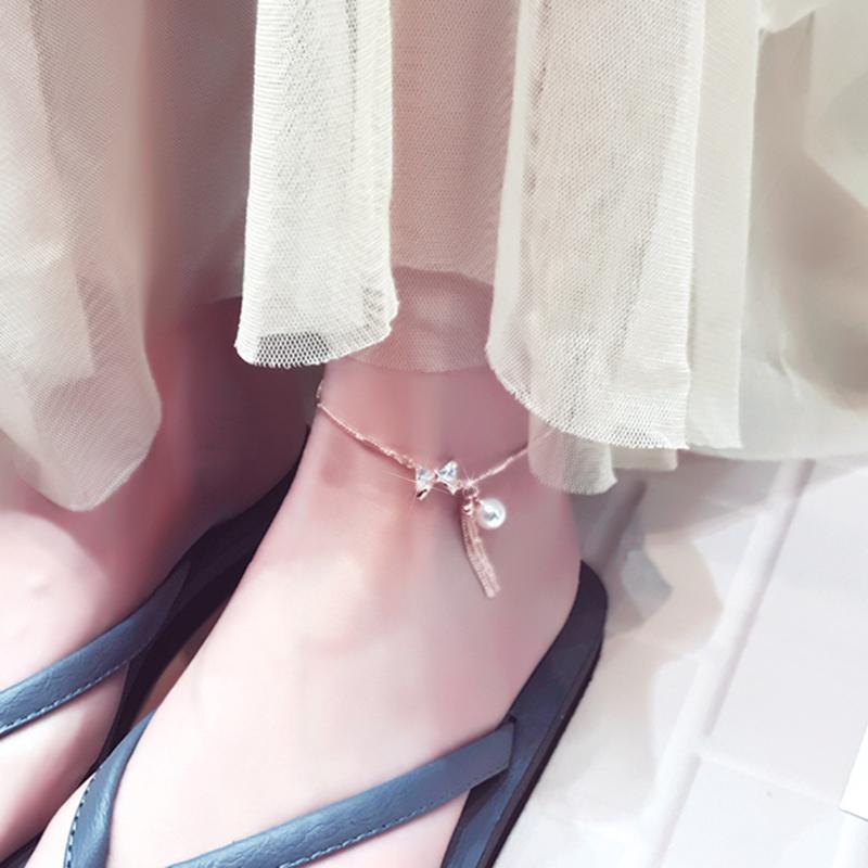 Pearl Posh Chain Drop Anklet