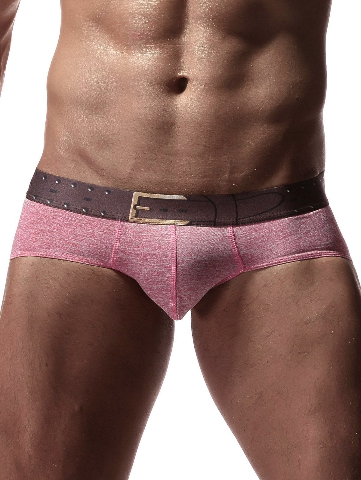 Elastic Faux Belt Waist Trunk - Theone Apparel