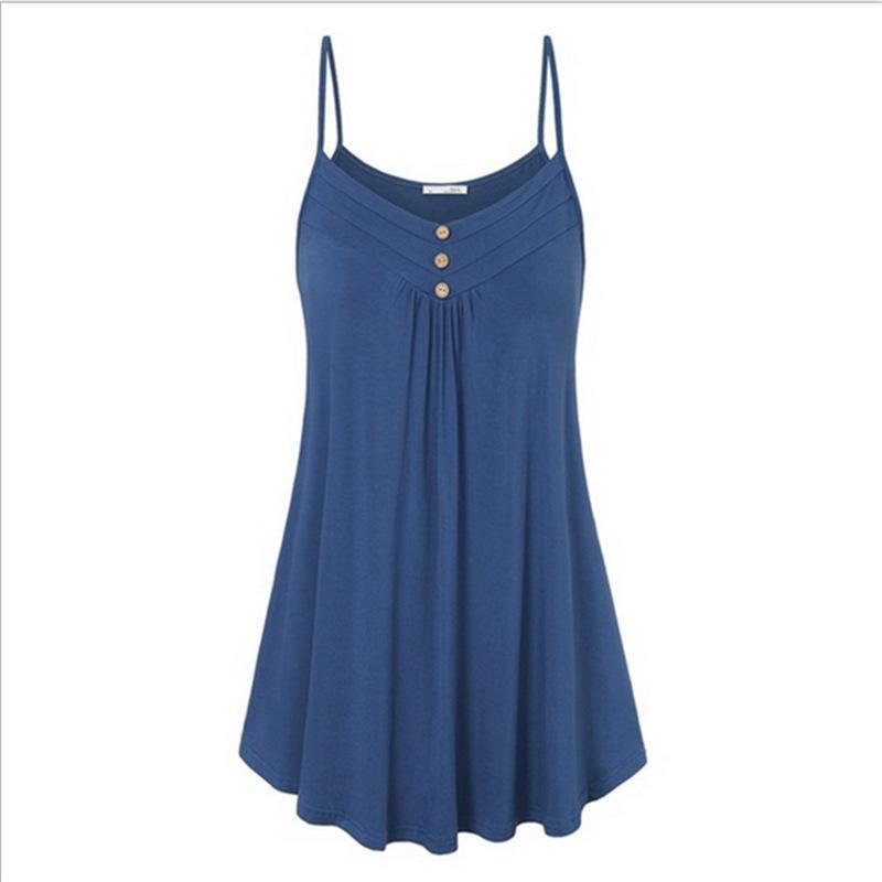 Pleated Loose Fit Camisole Tank