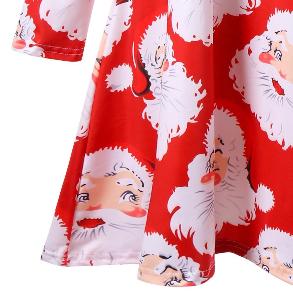 Plus Size Smiling Santa Swing Dress