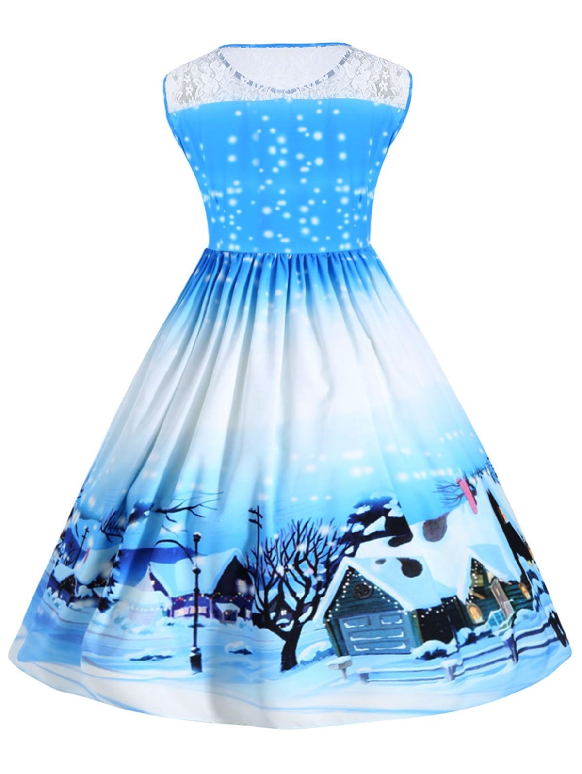 Plus Size Vintage Christmas Ball Dress