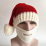 Feliz Natal tricotado, chapéu de rosto