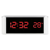 Reloj despertador digital con diseño de espejo