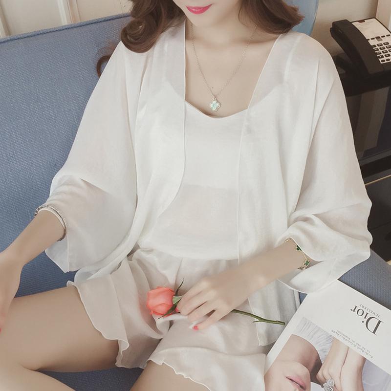 Ruffles Galore Loose Fitting Sleep Set-White-Theone Apparel