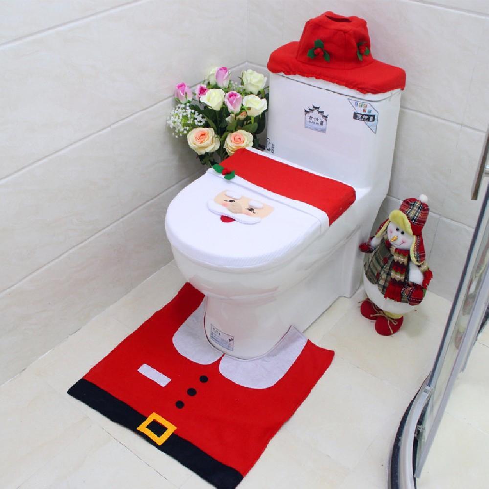 Santa Claus Christmas Bathroom Decorations