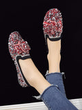 Sassy Sequined Loafer Flats