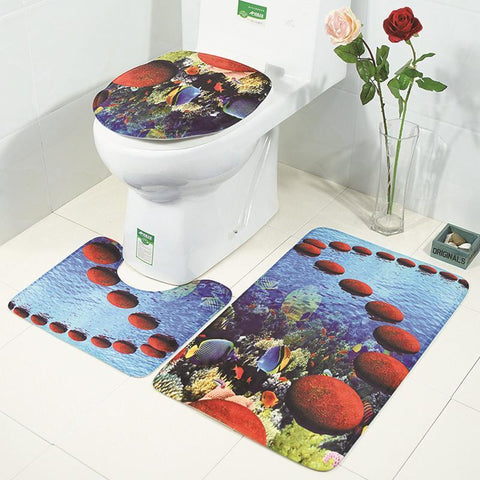 Nature Bathroom Rugセットのシーン