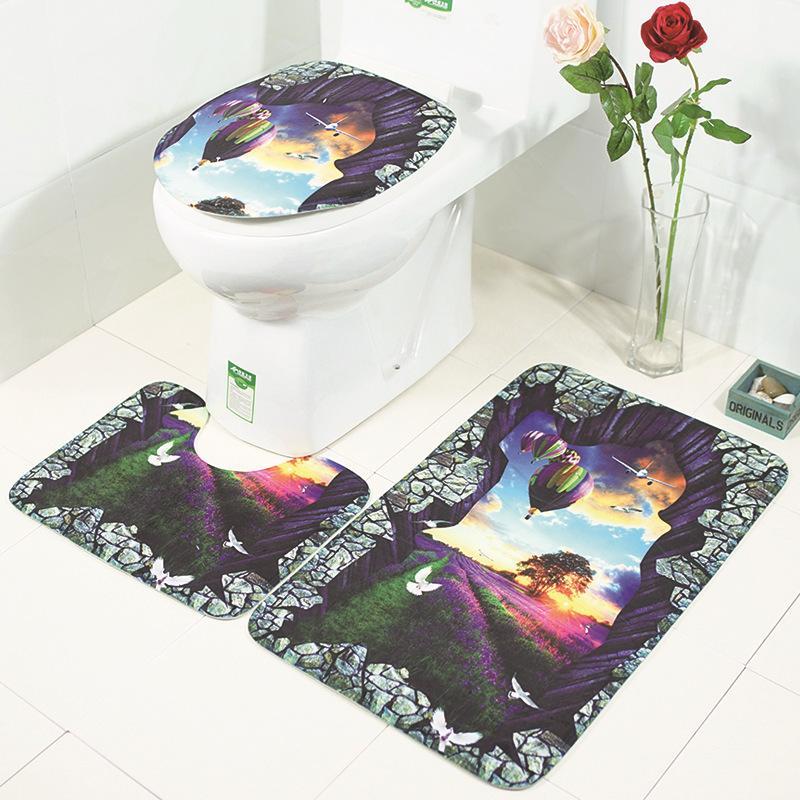 Scenes From Nature Bathroom Rug Set-Theone Apparel