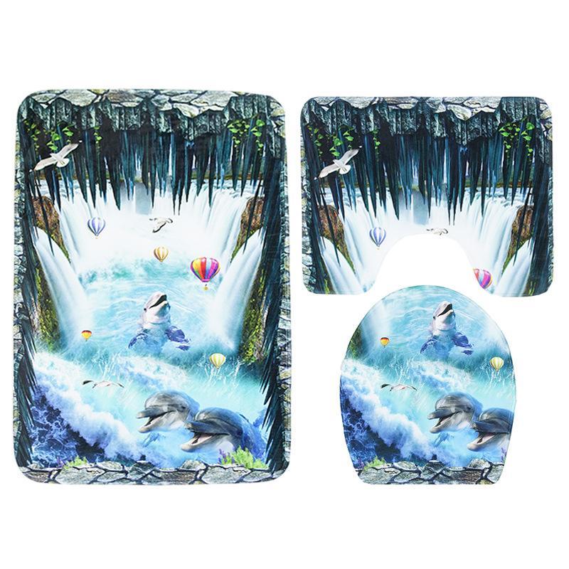 Scenes From Nature Bathroom Rug Set-621-0003-S19-Theone Apparel