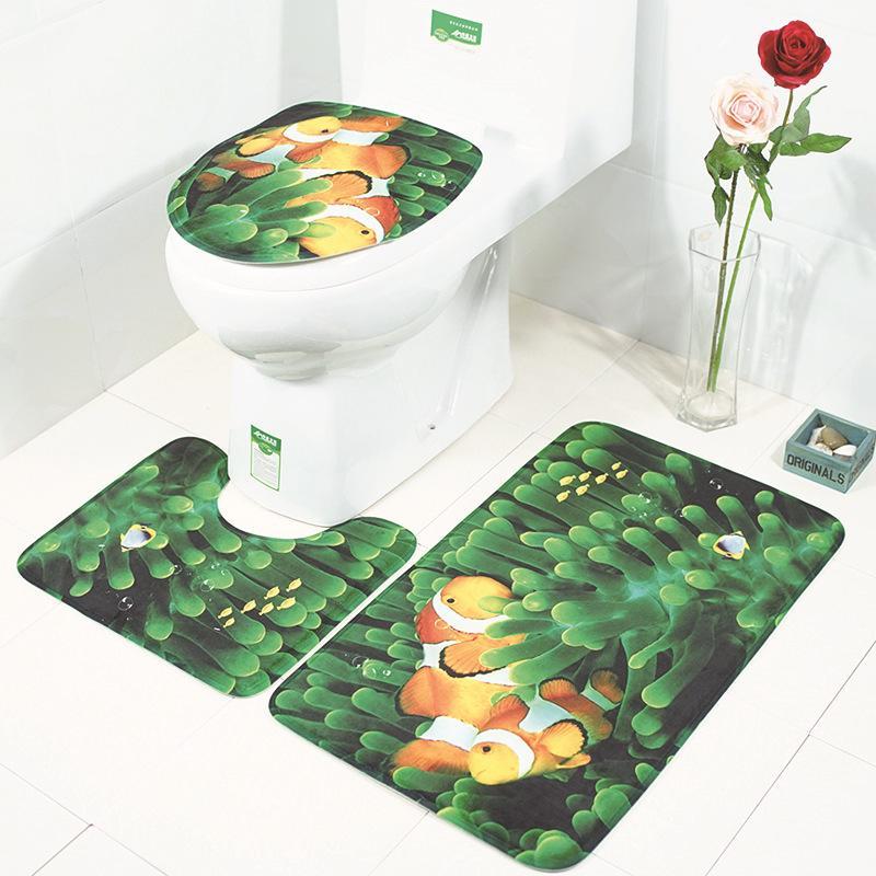 Scenes From Nature Bathroom Rug Set-621-0003-S5-Theone Apparel