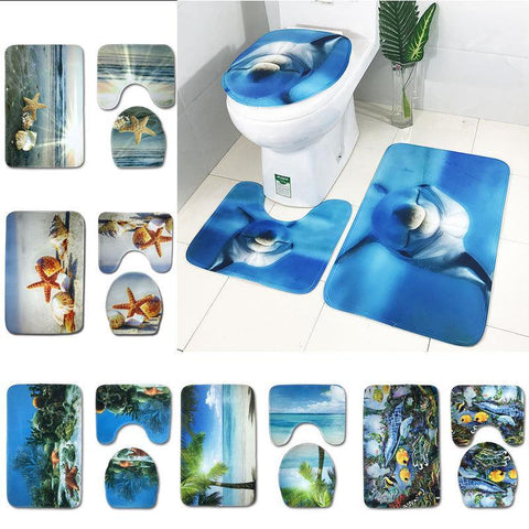 Scenes From The Sea Bath Mat Sets