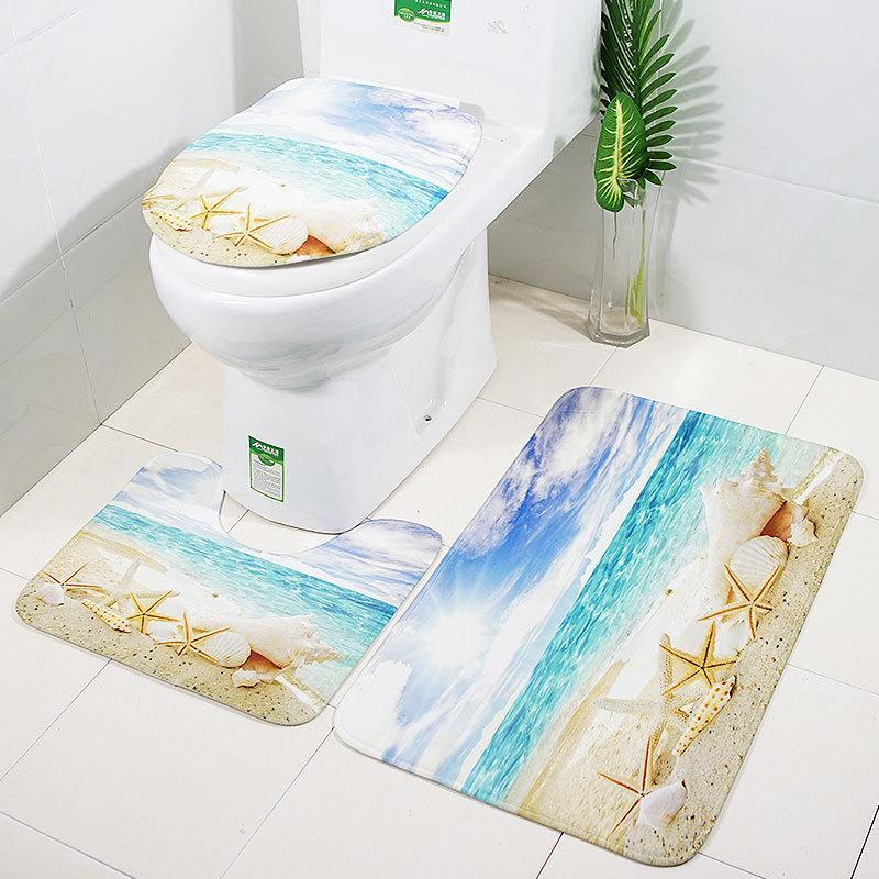Scenes From The Sea Bath Mat Sets-621-0023-S8-Theone Apparel