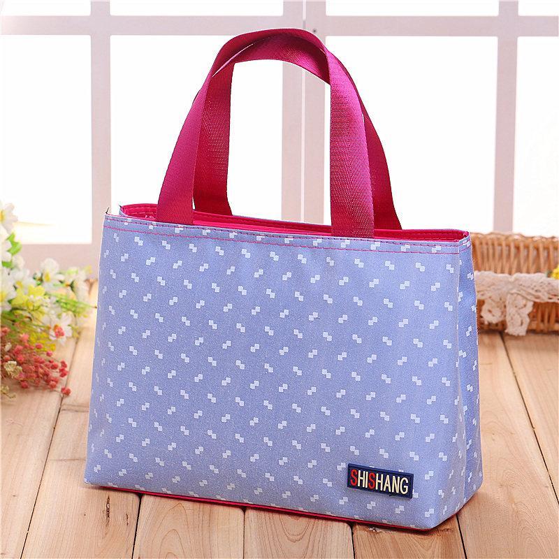 Seatbelt Strap Zip Tote Handbag-Blue-Theone Apparel