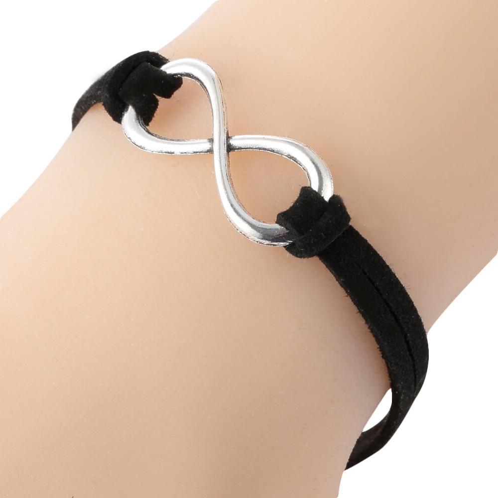 Simple Woolen Bracelet For Ladies-Black-Theone Apparel