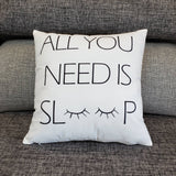 Slaapmodus Scripted Pillow Covers