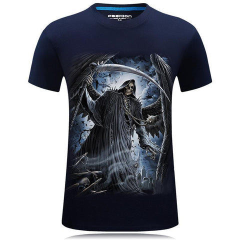 Spooky Black Grim Reaper Shirt
