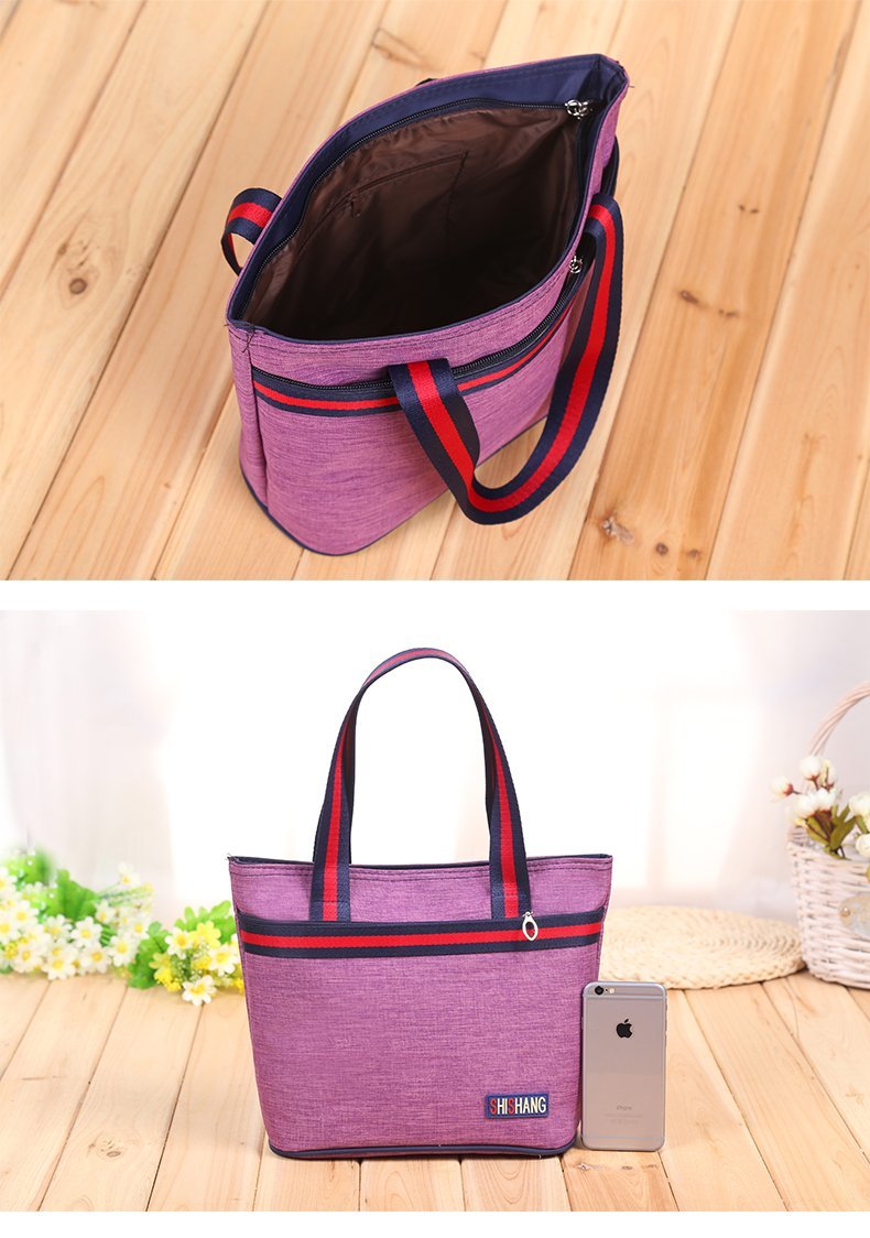 Strappy Shopper Tote Handbag