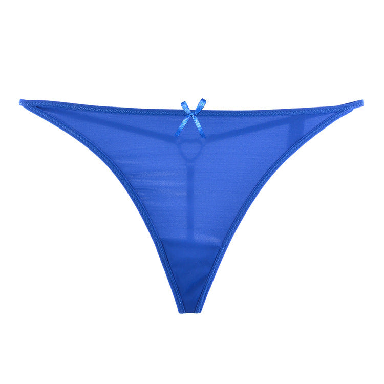 Teeny Bikini Micro Thong Panty-Blue-Theone Apparel