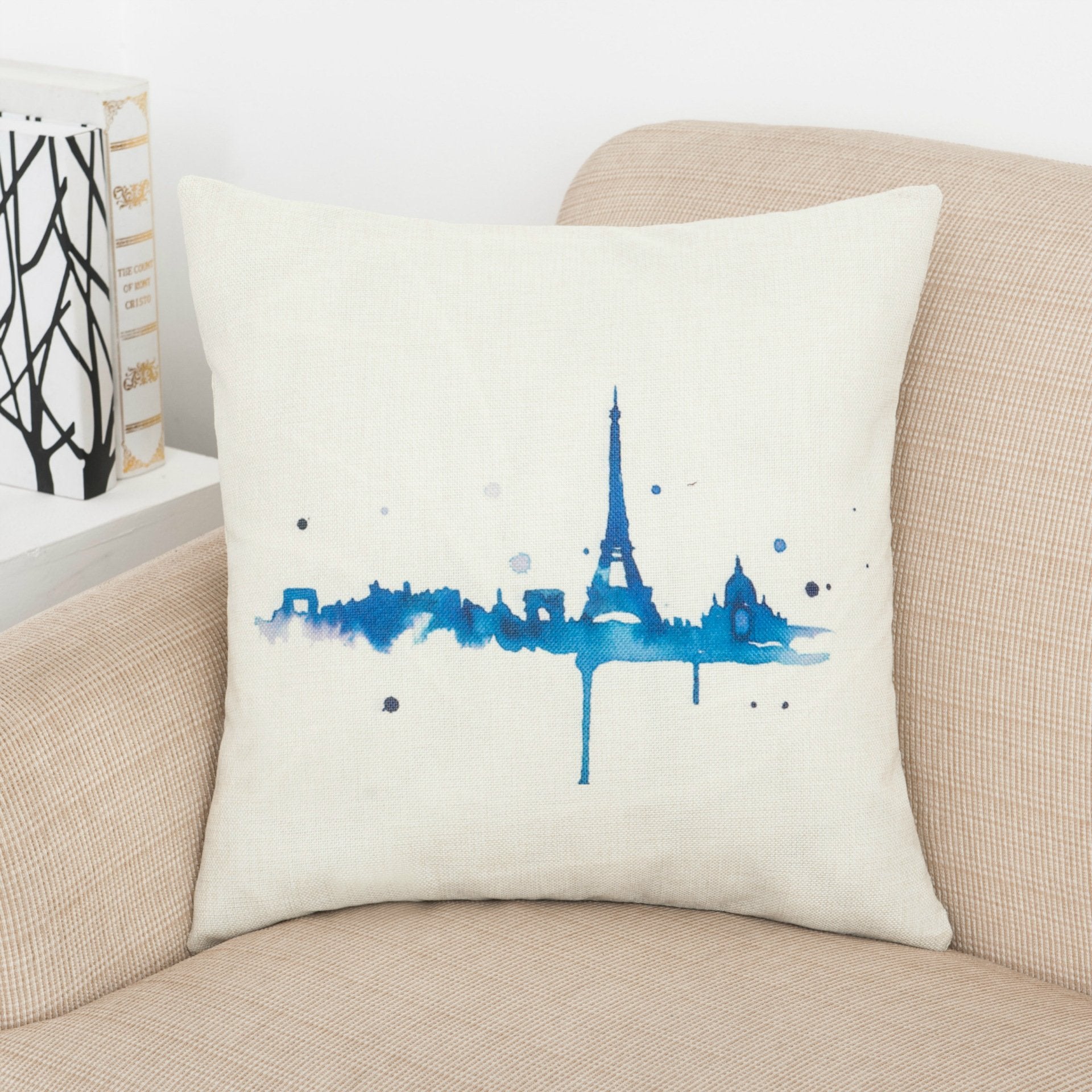 To Paris With Love Printed Pillow Covers-601-0026-S8-Theone Apparel