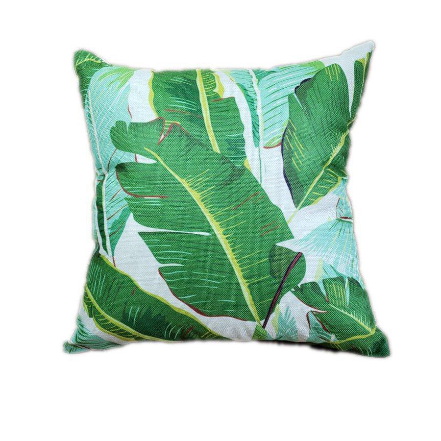 Tropical Palm Leaf Print Pillow Cover-Theone Apparel