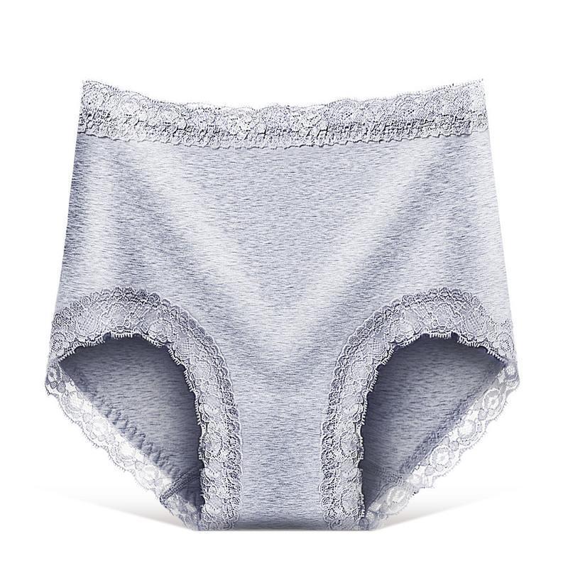 Tummy Tucker Lace Trimmed Panty-Gray-Theone Apparel