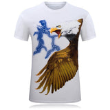 Blitzschlag-Adler fliegt USA-Shirt