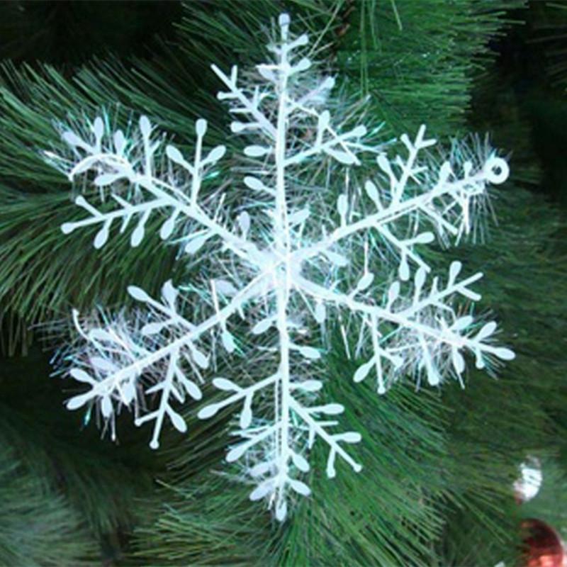 White Snowflake Christmas Tree Ornaments-Theone Apparel