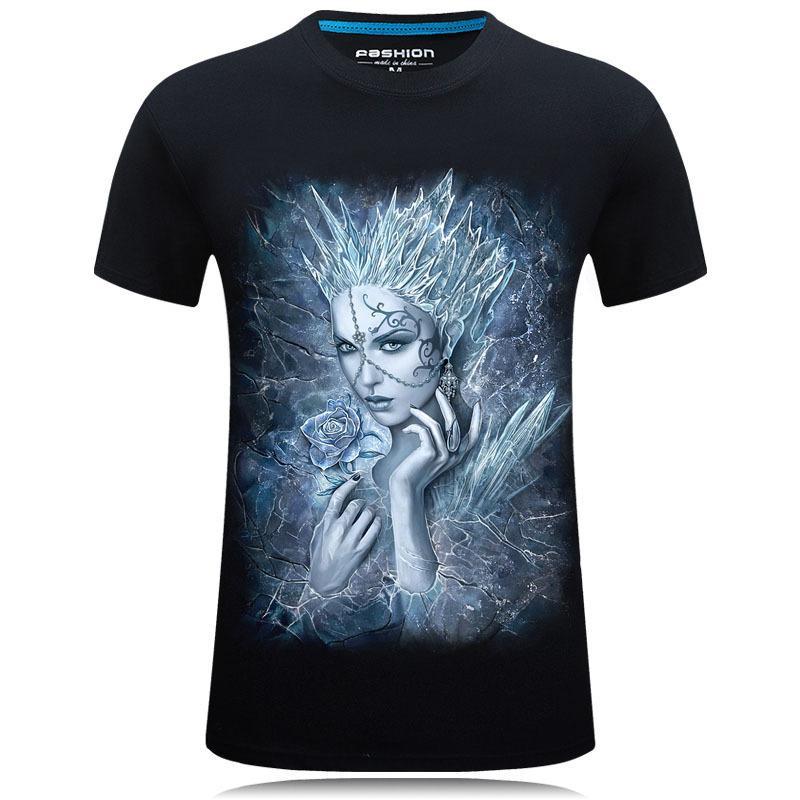 White Winter Ice Queen Shirt-Black-Theone Apparel